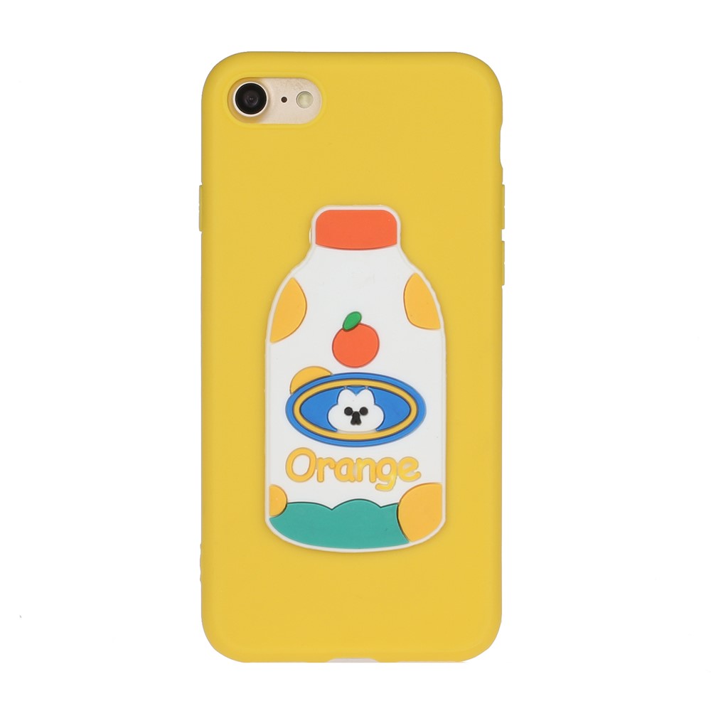 Animal Doll Coated TPU Phone Case for iPhone 7/8/SE (2020) - Bottle-1