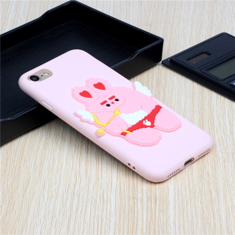 Animal Doll Coated TPU Phone Case for iPhone 7/8/SE (2020) - Cupid-5