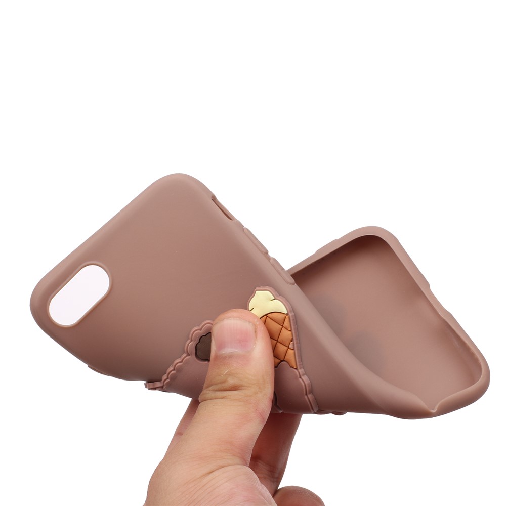 Animal Doll Coated TPU Phone Case for iPhone 7/8/SE (2020) - Bear-4