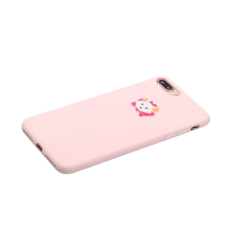 Animal Logo Decor TPU Phone Case Cover for Apple iPhone 7 Plus/8 Plus 5.5 inch - Fox-2