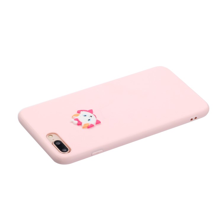 Animal Logo Decor TPU Phone Case Cover for Apple iPhone 7 Plus/8 Plus 5.5 inch - Fox-3