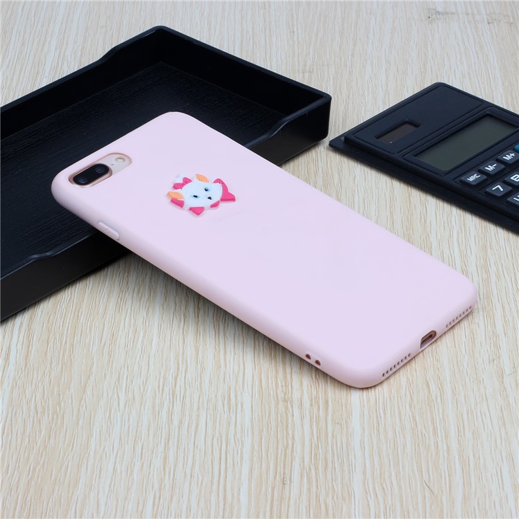 Animal Logo Decor TPU Phone Case Cover for Apple iPhone 7 Plus/8 Plus 5.5 inch - Fox-5