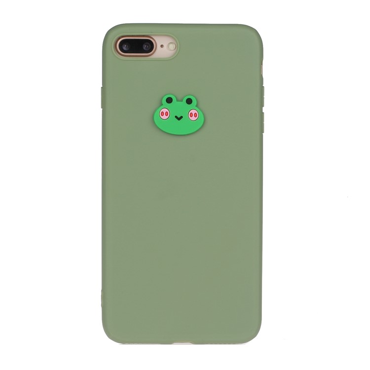 Animal Logo Decor TPU Phone Case Cover for Apple iPhone 7 Plus/8 Plus 5.5 inch - Frog-1