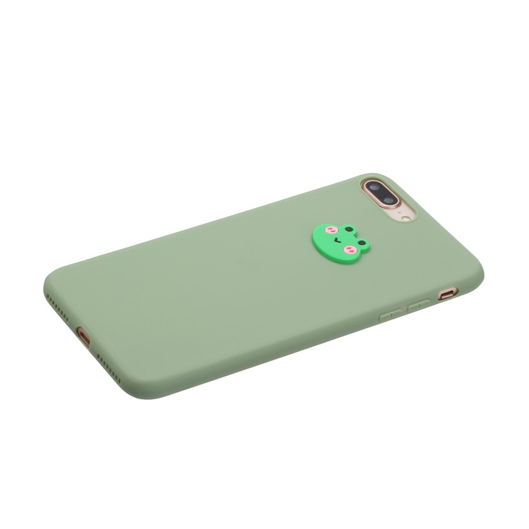 Animal Logo Decor TPU Phone Case Cover for Apple iPhone 7 Plus/8 Plus 5.5 inch - Frog-2