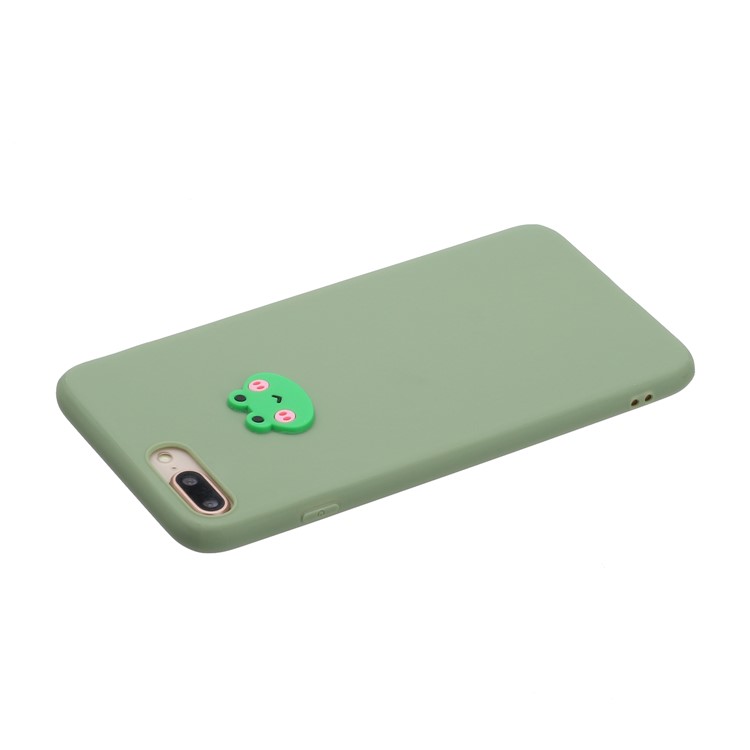 Animal Logo Decor TPU Phone Case Cover for Apple iPhone 7 Plus/8 Plus 5.5 inch - Frog-3
