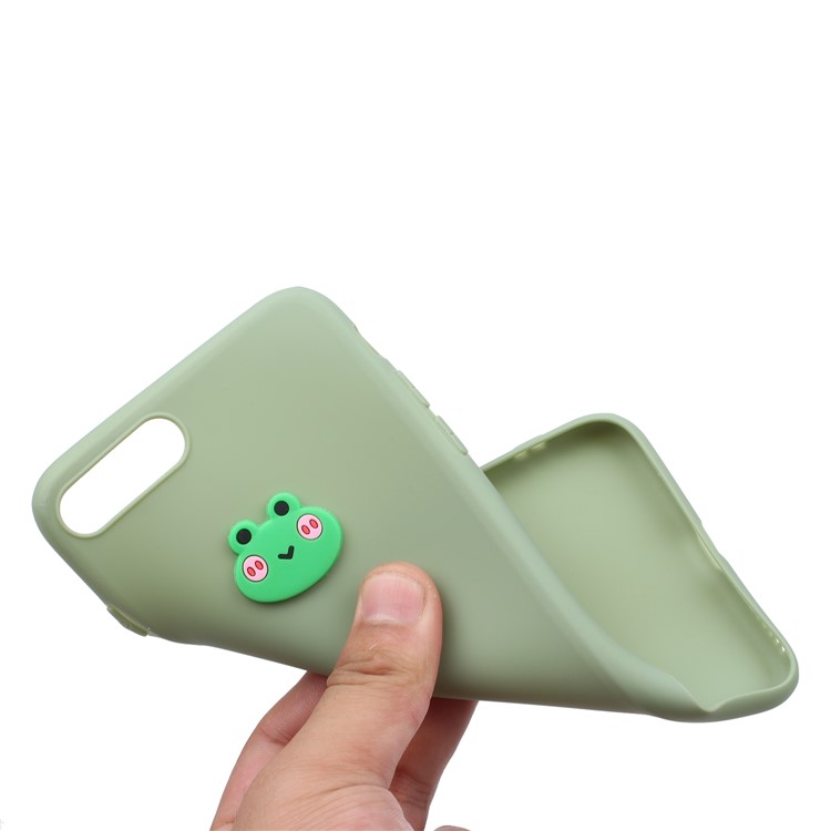 Animal Logo Decor TPU Phone Case Cover for Apple iPhone 7 Plus/8 Plus 5.5 inch - Frog-4