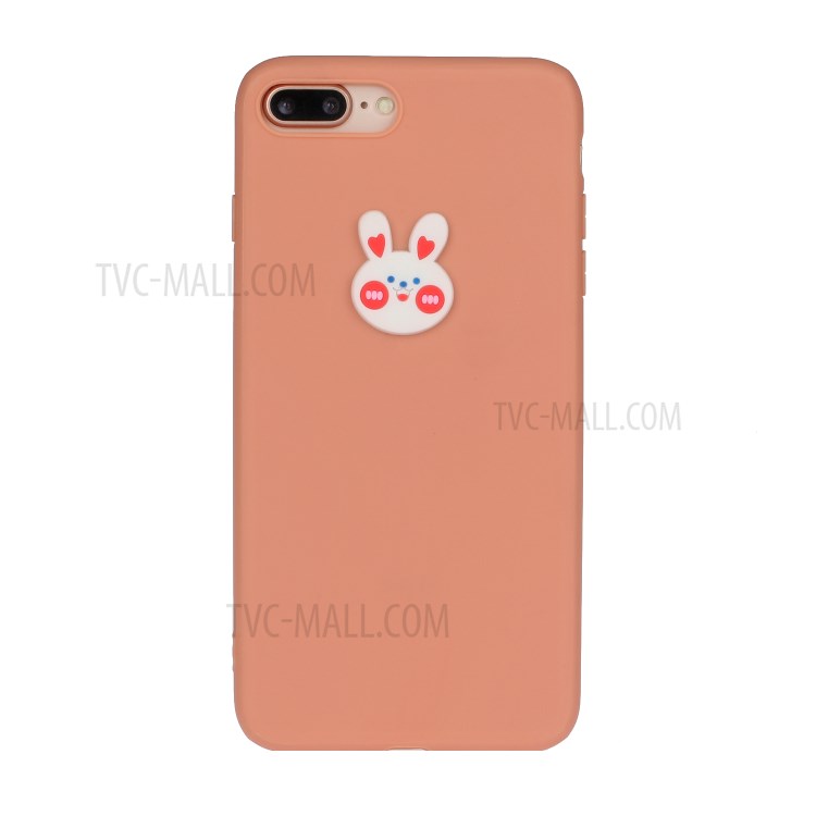 Animal Logo Decor TPU Phone Case Cover for Apple iPhone 7 Plus/8 Plus 5.5 inch - Rabbit Head-1