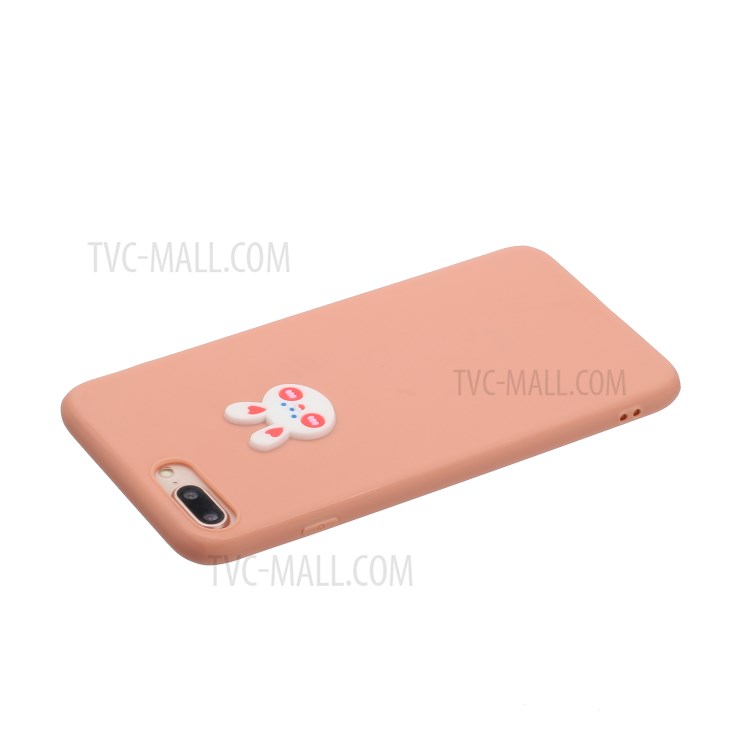 Animal Logo Decor TPU Phone Case Cover for Apple iPhone 7 Plus/8 Plus 5.5 inch - Rabbit Head-3