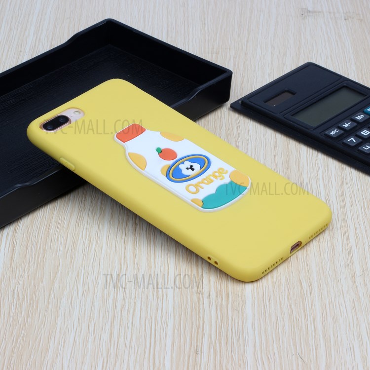 Animal Logo Decor TPU Phone Case Cover for Apple iPhone 7 Plus/8 Plus 5.5 inch - Bottle-5