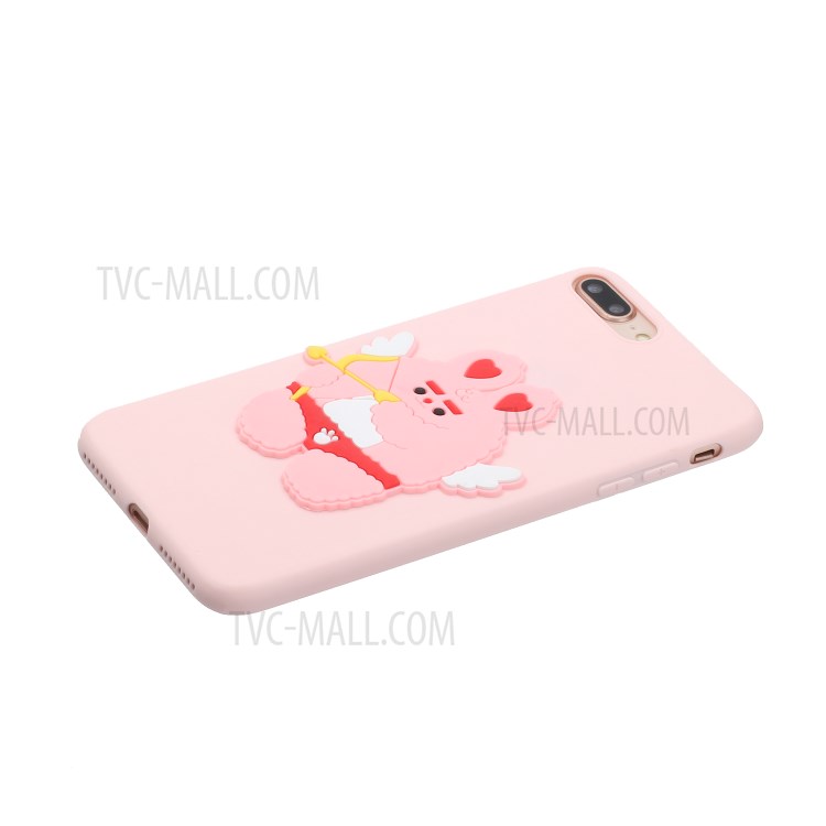 Animal Logo Decor TPU Phone Case Cover for Apple iPhone 7 Plus/8 Plus 5.5 inch - Cupid-2