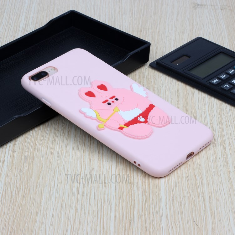 Animal Logo Decor TPU Phone Case Cover for Apple iPhone 7 Plus/8 Plus 5.5 inch - Cupid-5