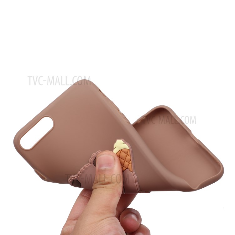 Animal Logo Decor TPU Phone Case Cover for Apple iPhone 7 Plus/8 Plus 5.5 inch - Bear-4