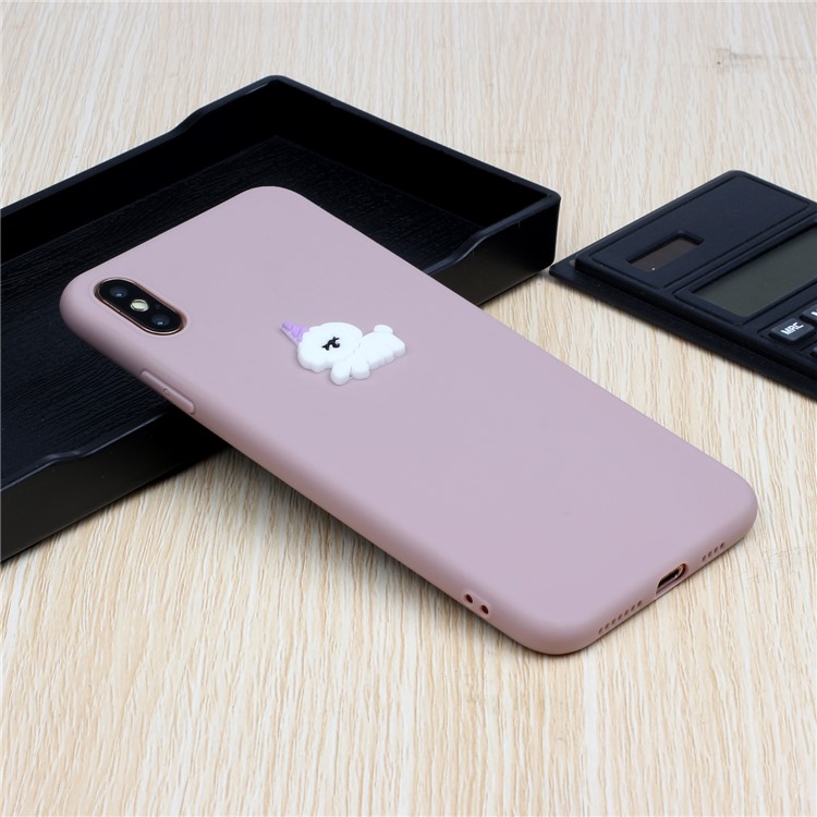 Capa de Telefone TPU Revestida Com Boneca de Animais Para Apple Iphone XS/X 5,8 Polegadas - Cão