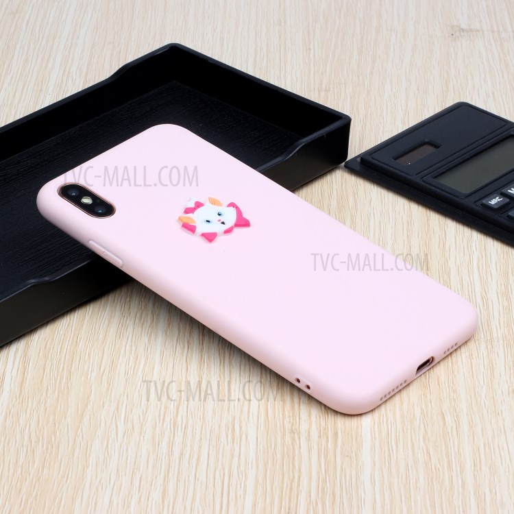 Animal Doll Coated TPU Phone Case for Apple iPhone XS/X 5.8 inch - Fox-5