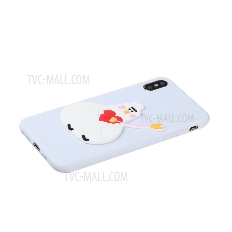 Animal Doll Coated TPU Phone Case for Apple iPhone XS/X 5.8 inch - Chick-2