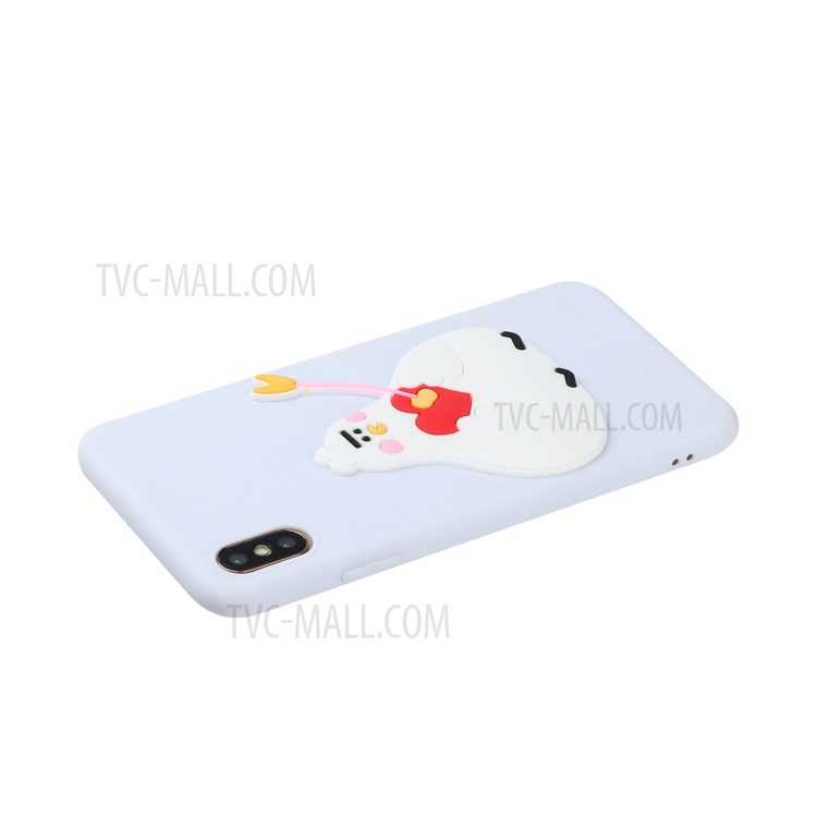 Animal Doll Coated TPU Phone Case for Apple iPhone XS/X 5.8 inch - Chick-3