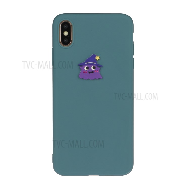 Animal Logo Decor TPU Stylish Cover for iPhone XS Max 6.5 inch - Wizard-1