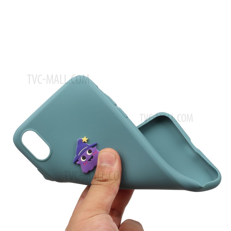 Animal Logo Decor TPU Stylish Cover for iPhone XS Max 6.5 inch - Wizard-4