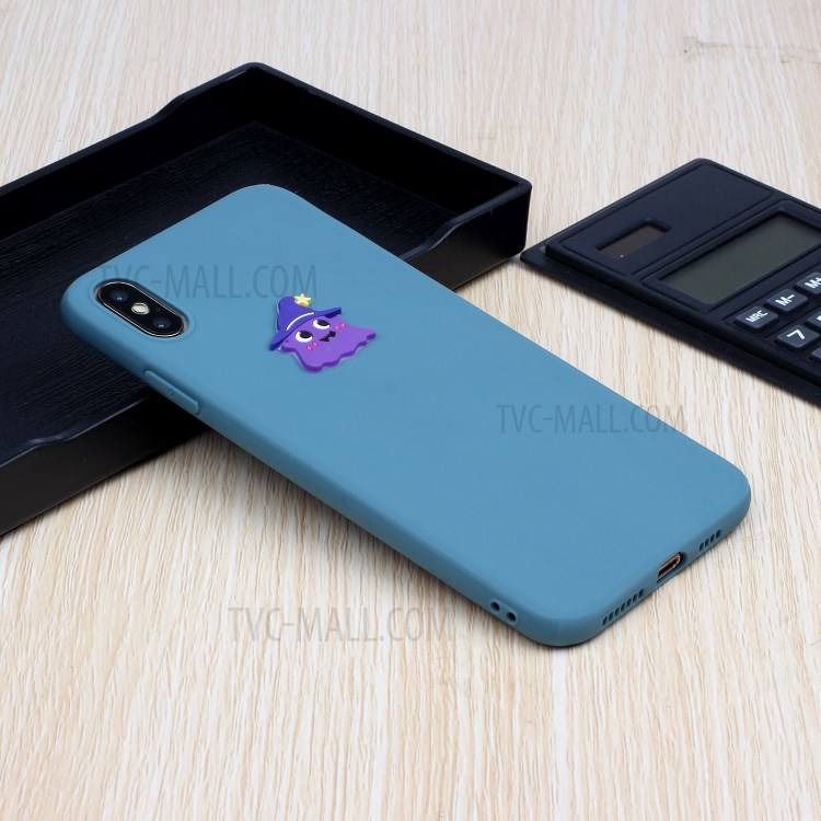 Animal Logo Decor TPU Stylish Cover for iPhone XS Max 6.5 inch - Wizard-5
