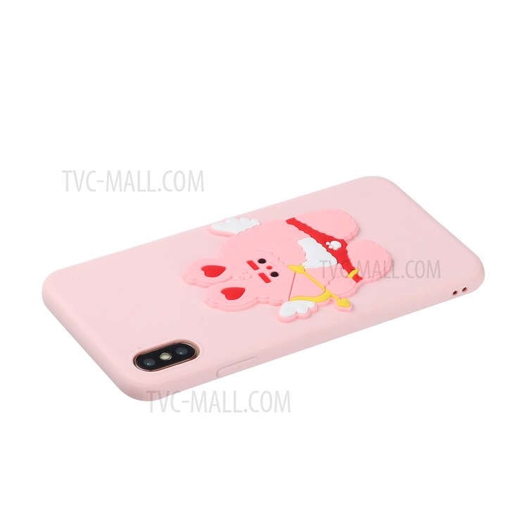 Animal Logo Decor TPU Stylish Cover for iPhone XS Max 6.5 inch - Cupid-3