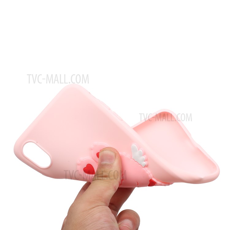 Animal Logo Decor TPU Stylish Cover for iPhone XS Max 6.5 inch - Cupid-4