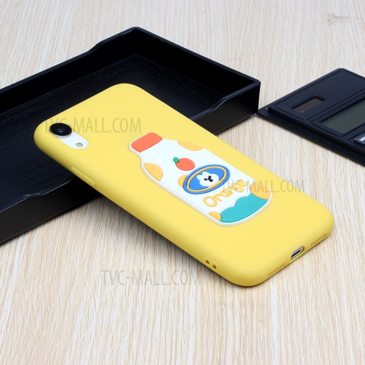 Animal Logo Decor TPU Phone Case Cover for Apple iPhone XR 6.1 inch - Bottle-5