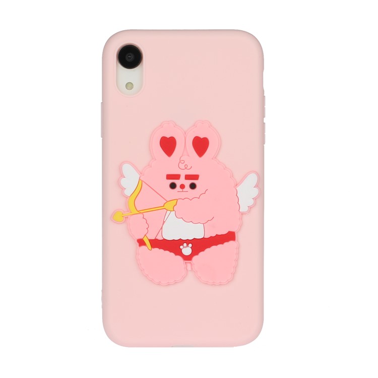 Animal Logo Decor TPU Phone Case Cover for Apple iPhone XR 6.1 inch - Cupid-1