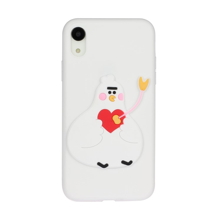 Animal Logo Decor TPU Phone Case Cover for Apple iPhone XR 6.1 inch - Chick-1