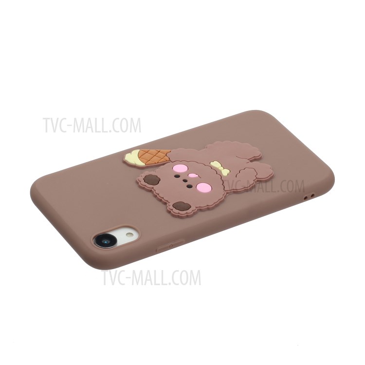 Coperchio Della Custodia Del Telefono TPU Per Decori Del Logo Animale Per Apple Iphone XR 6,1 Pollici - Orso-3