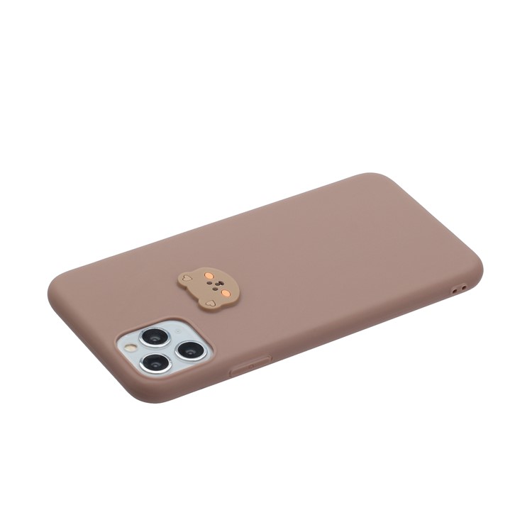 Animal Logo Decor TPU Phone Cover for Apple iPhone 11 Pro 5.8 inch - Bear Head-3