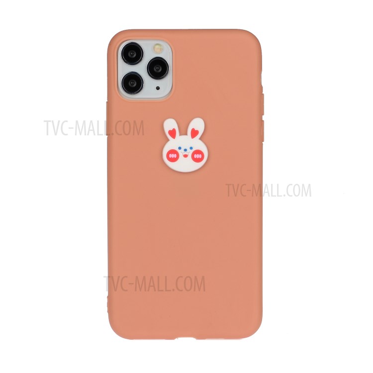 Animal Logo Decor TPU Phone Cover for Apple iPhone 11 Pro 5.8 inch - Rabbit Head-1