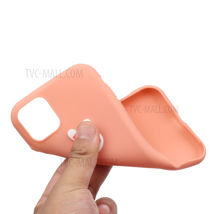 Animal Logo Decor TPU Phone Cover for Apple iPhone 11 Pro 5.8 inch - Rabbit Head-4
