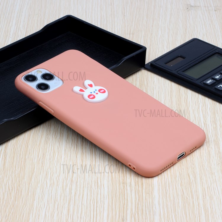 Animal Logo Decor TPU Phone Cover for Apple iPhone 11 Pro 5.8 inch - Rabbit Head-5