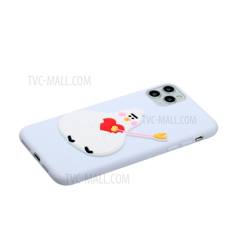 Animal Logo Decor TPU Phone Cover for Apple iPhone 11 Pro 5.8 inch - Chick-3