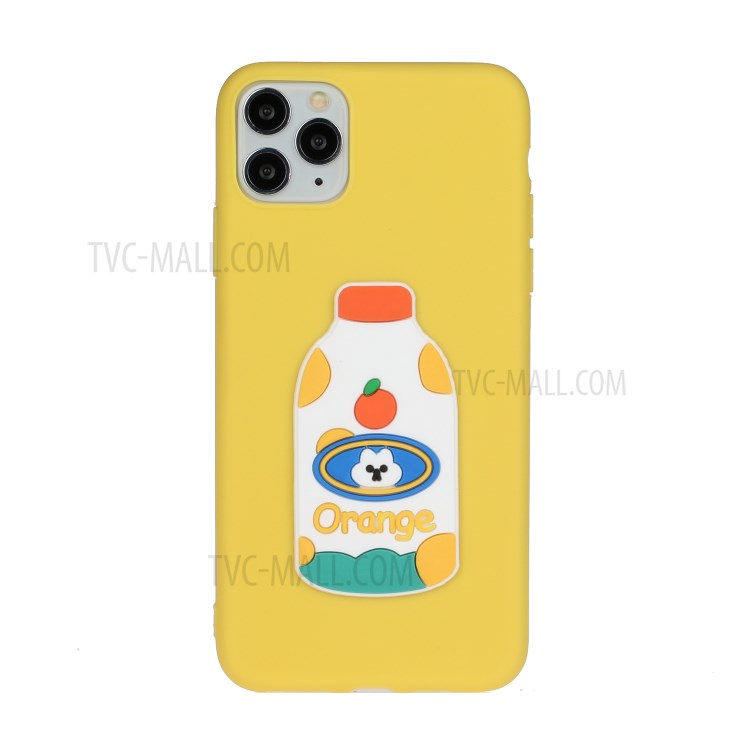 Animal Logo Decor TPU Phone Cover for Apple iPhone 11 Pro 5.8 inch - Bottle-1