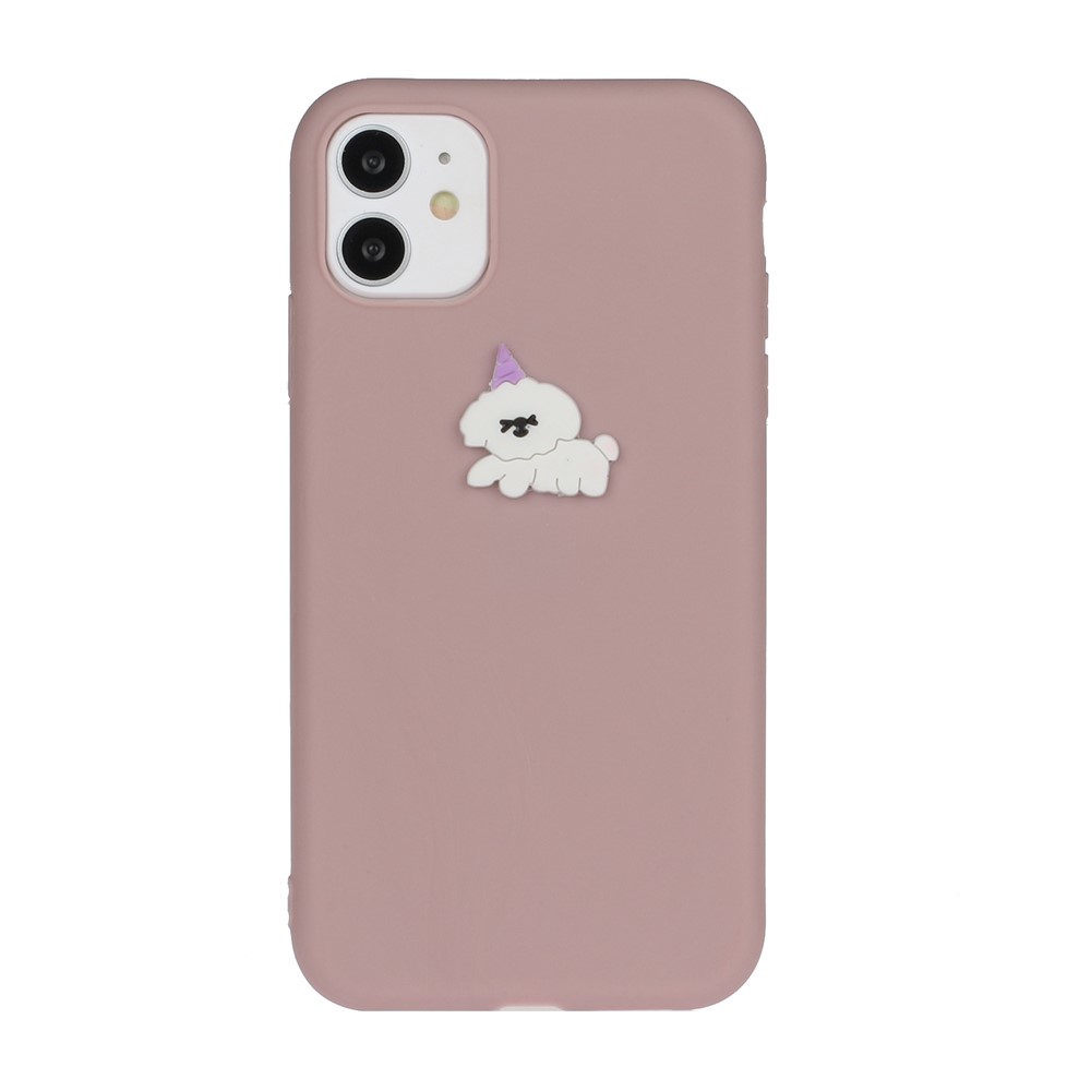 Animal Logo Decor TPU Phone Case Shell for Apple iPhone 11 6.1 inch - Dog-1