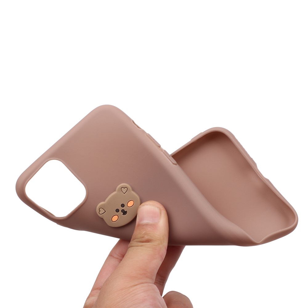 Animal Logo Decor TPU Phone Case Shell for Apple iPhone 11 6.1 inch - Bear Head-4