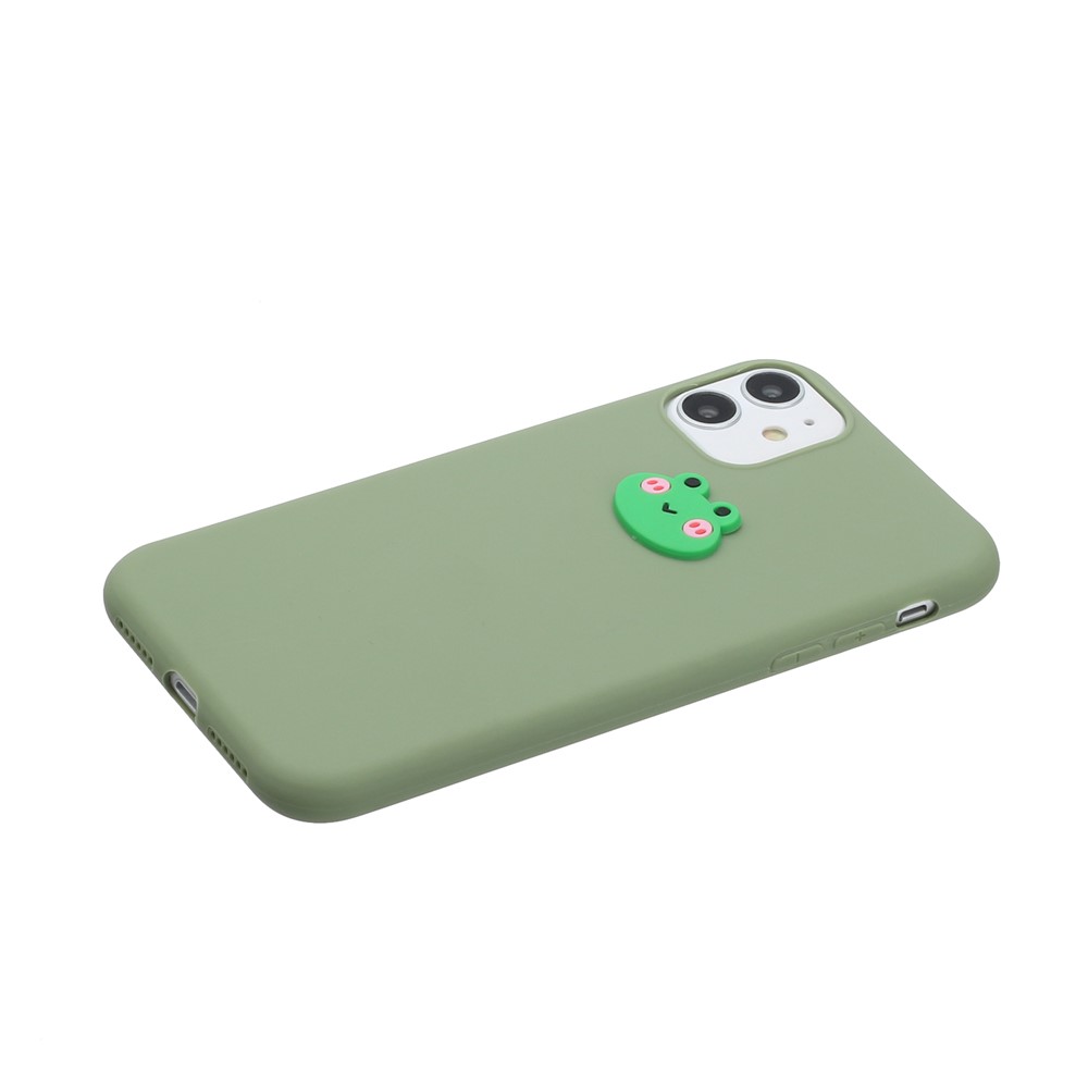 Animal Logo Decor TPU Phone Case Shell for Apple iPhone 11 6.1 inch - Frog-2