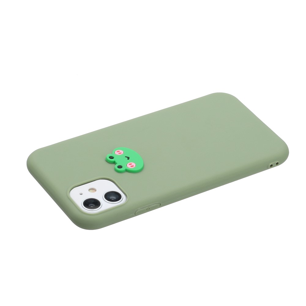 Animal Logo Decor TPU Phone Case Shell for Apple iPhone 11 6.1 inch - Frog-3