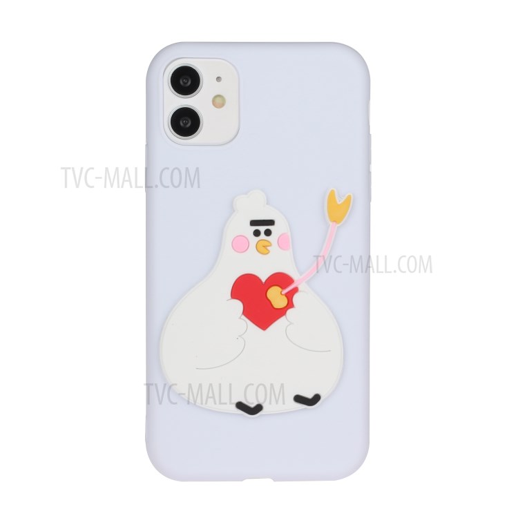 Animal Logo Decor TPU Phone Case Shell for Apple iPhone 11 6.1 inch - Chick-1