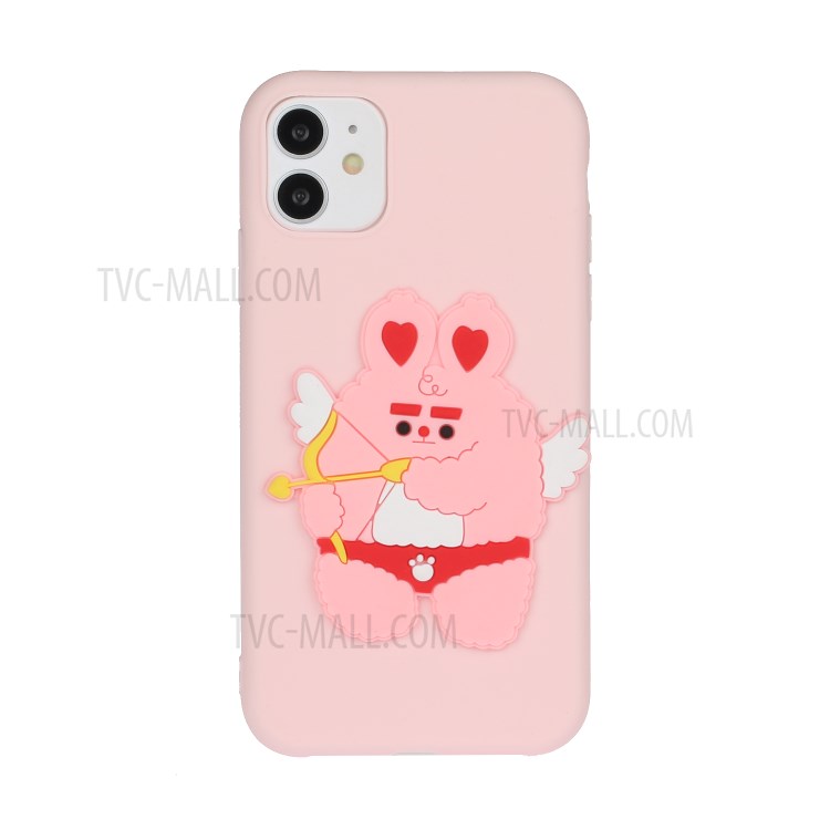 Animal Logo Decor TPU Phone Case Shell for Apple iPhone 11 6.1 inch - Cupid-1