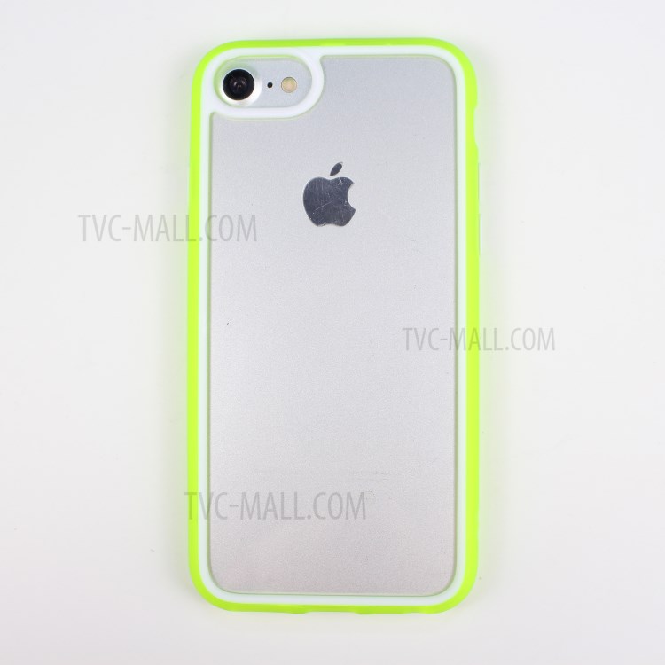 Acrylic+ Bi-color TPU Edge Phone Case for iPhone 8 / 7 / SE (2nd Generation) - Yellow-1