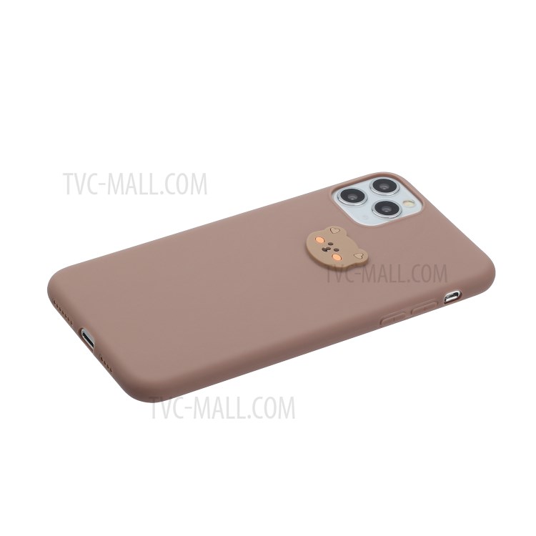 Animal Logo Decor TPU Phone Cover Case for Apple iPhone 11 Pro Max 6.5 inch - Bear Head-2