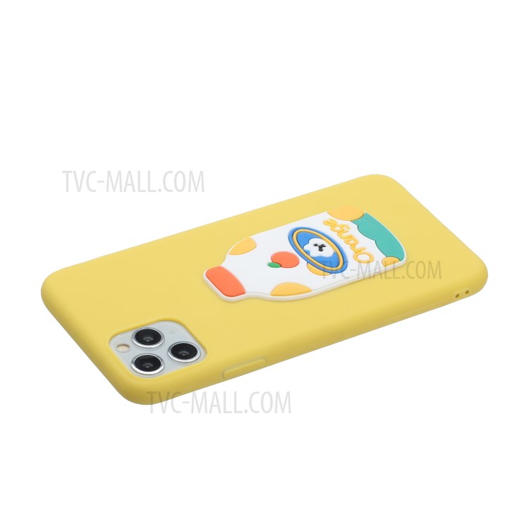 Animal Logo Decor TPU Phone Cover Case for Apple iPhone 11 Pro Max 6.5 inch - Bottle-3