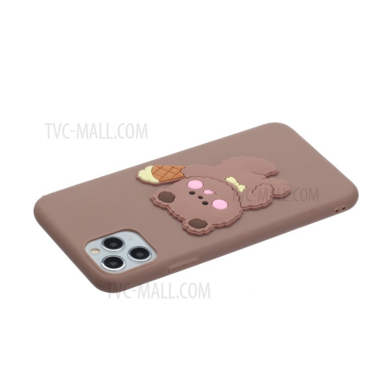 Animal Logo Decor TPU Phone Cover Case for Apple iPhone 11 Pro Max 6.5 inch - Bear-3