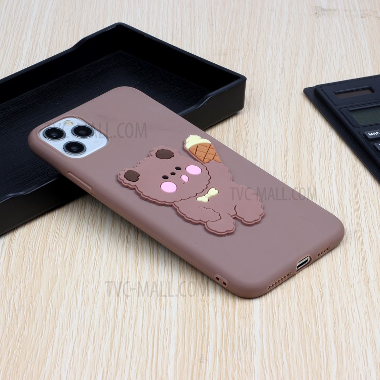 Animal Logo Decor TPU Phone Cover Case for Apple iPhone 11 Pro Max 6.5 inch - Bear-5