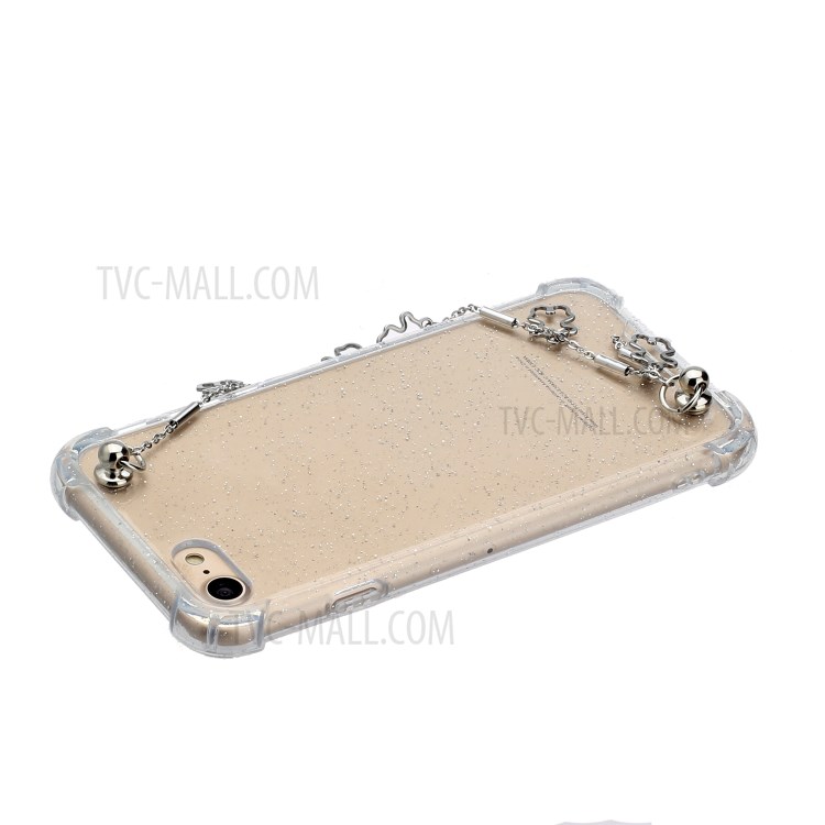 Bracelets Style Hand Strap Glitter Powder TPU Shell for iPhone SE (2nd Generation)/8/7 4.7 inch - Style F-3