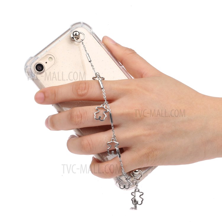 Bracelets Style Hand Strap Glitter Powder TPU Shell for iPhone SE (2nd Generation)/8/7 4.7 inch - Style F-5
