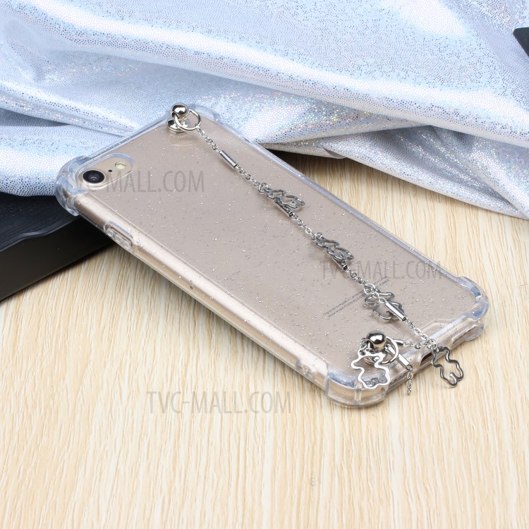 Bracelets Style Hand Strap Glitter Powder TPU Shell for iPhone SE (2nd Generation)/8/7 4.7 inch - Style F-6