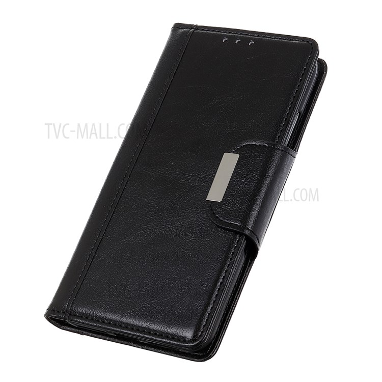 Textured PU Leather Wallet Phone Cover for iPhone 12 Pro Max 6.7 inch - Black-11